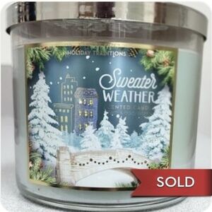 🆕️🎅Sweater Weather Scented Candle by Bath & Body Works🕯
